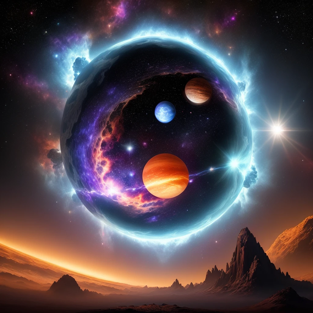 Alien planet
Deep space supernova