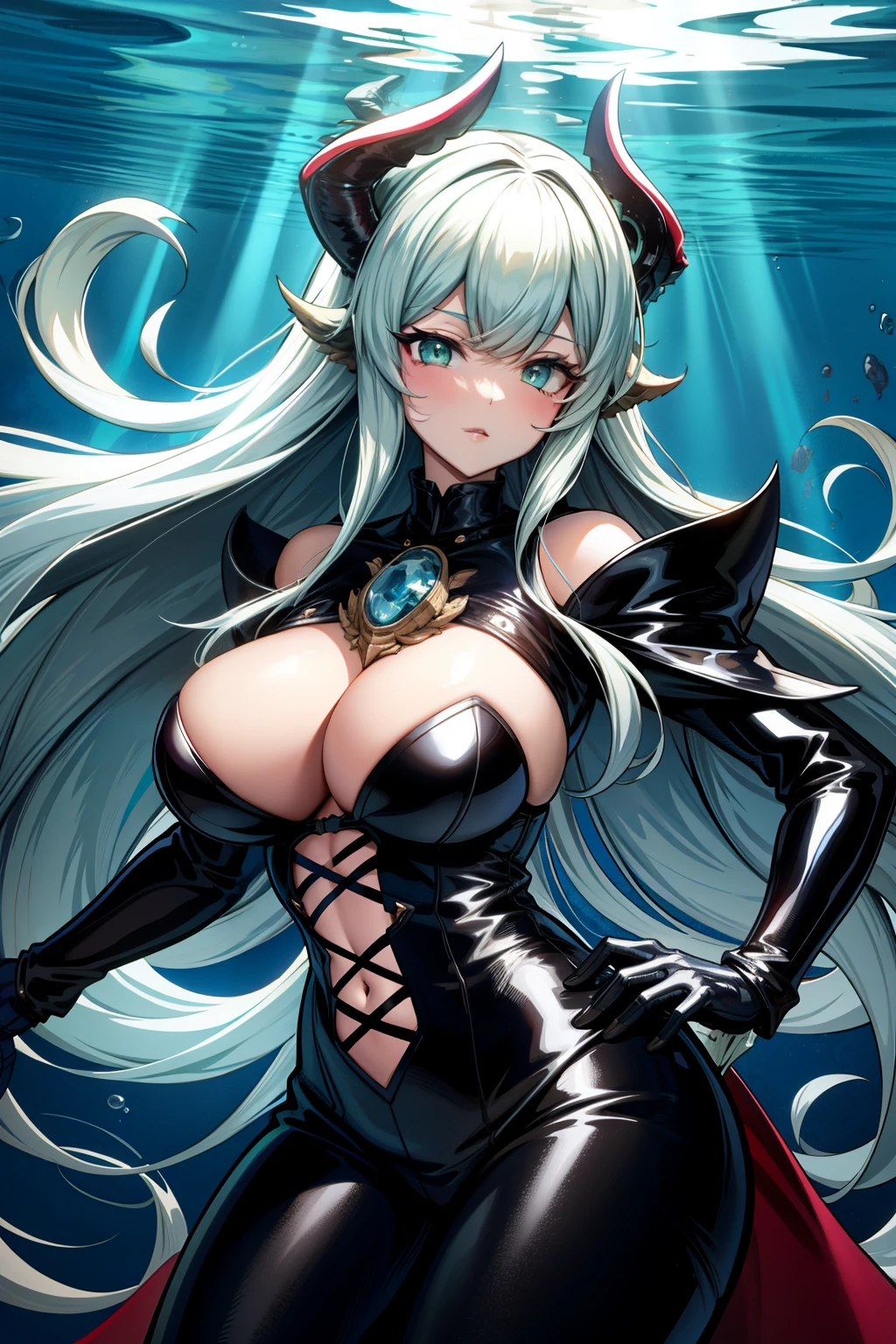 Monster girl in the depths of the sea, Big breasts