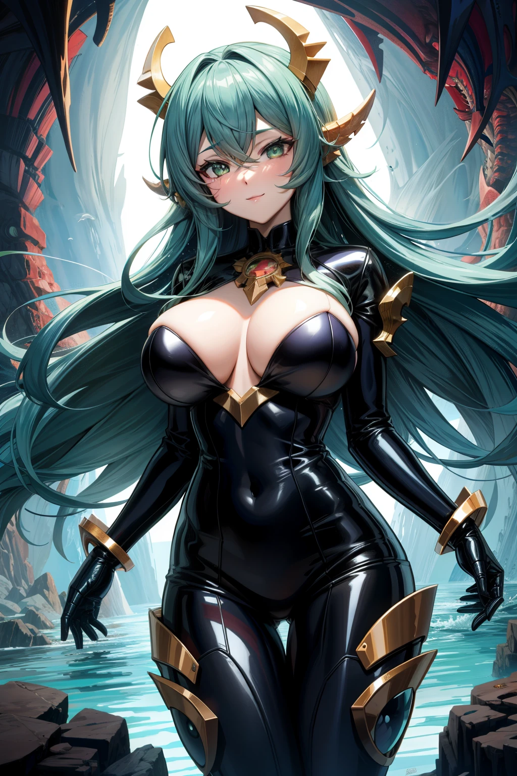 Monster girl in the depths of the sea, Big breasts