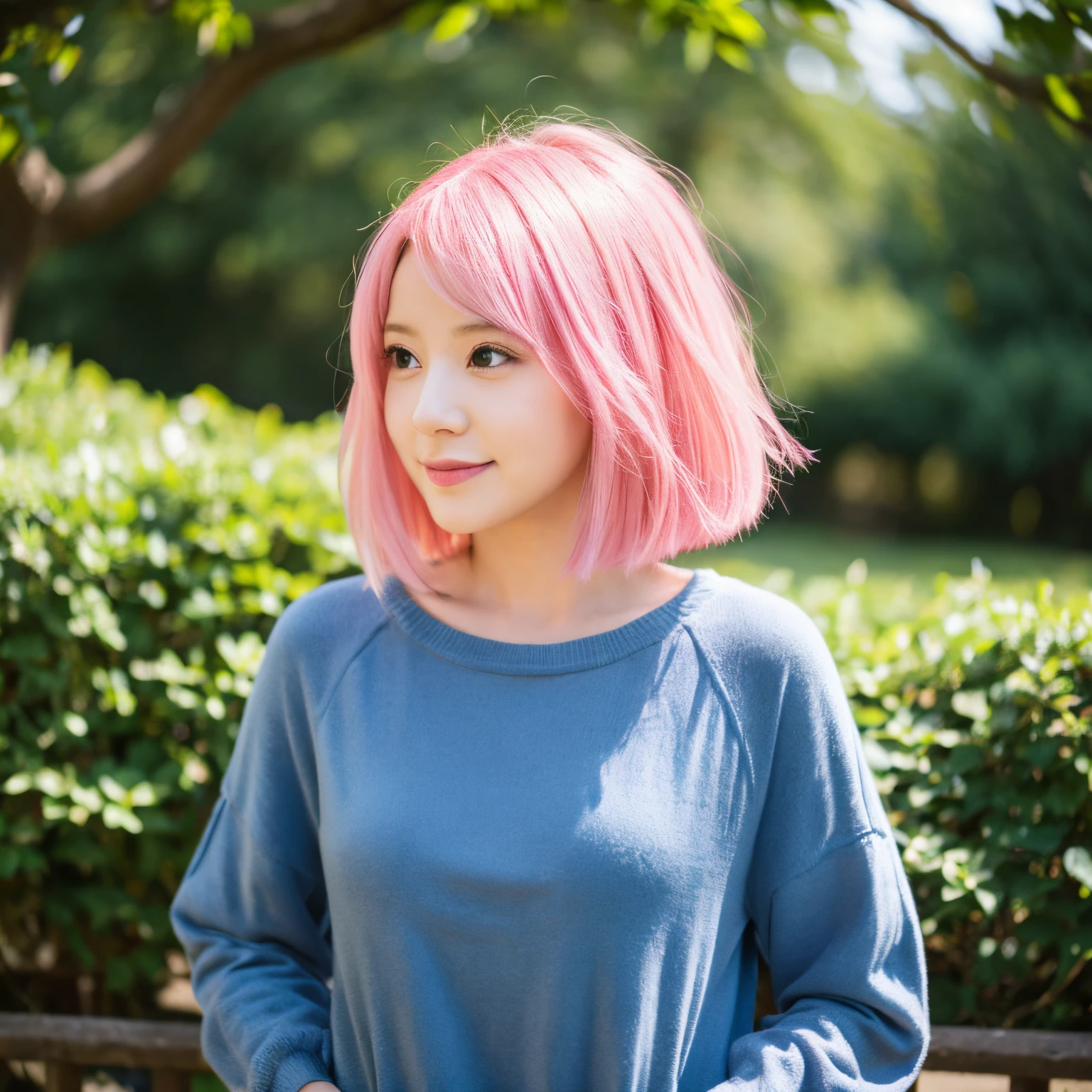 Pink hair