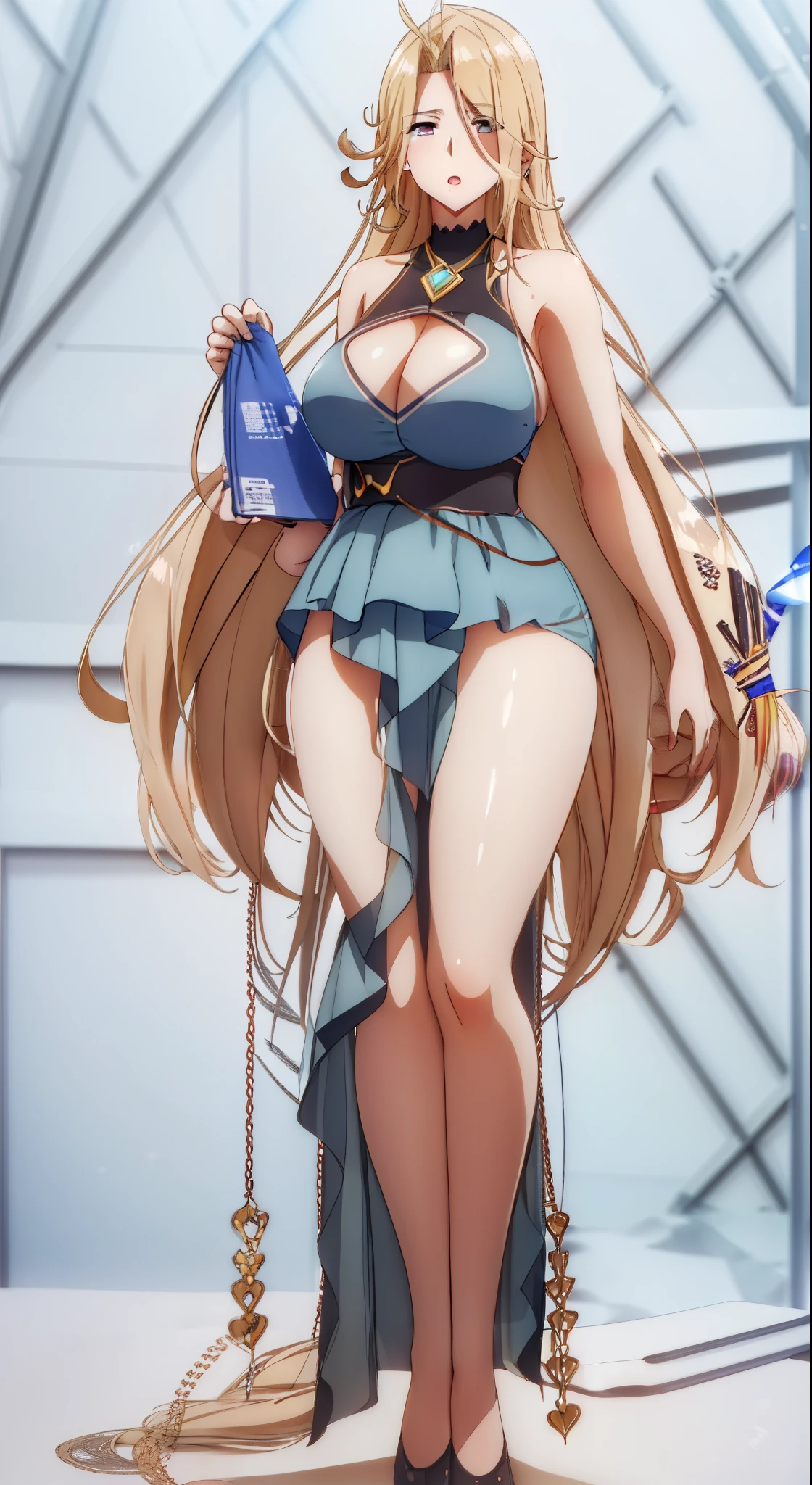 Gorgeous blonde hair,age wife,Bigchest,Real-time 2D images