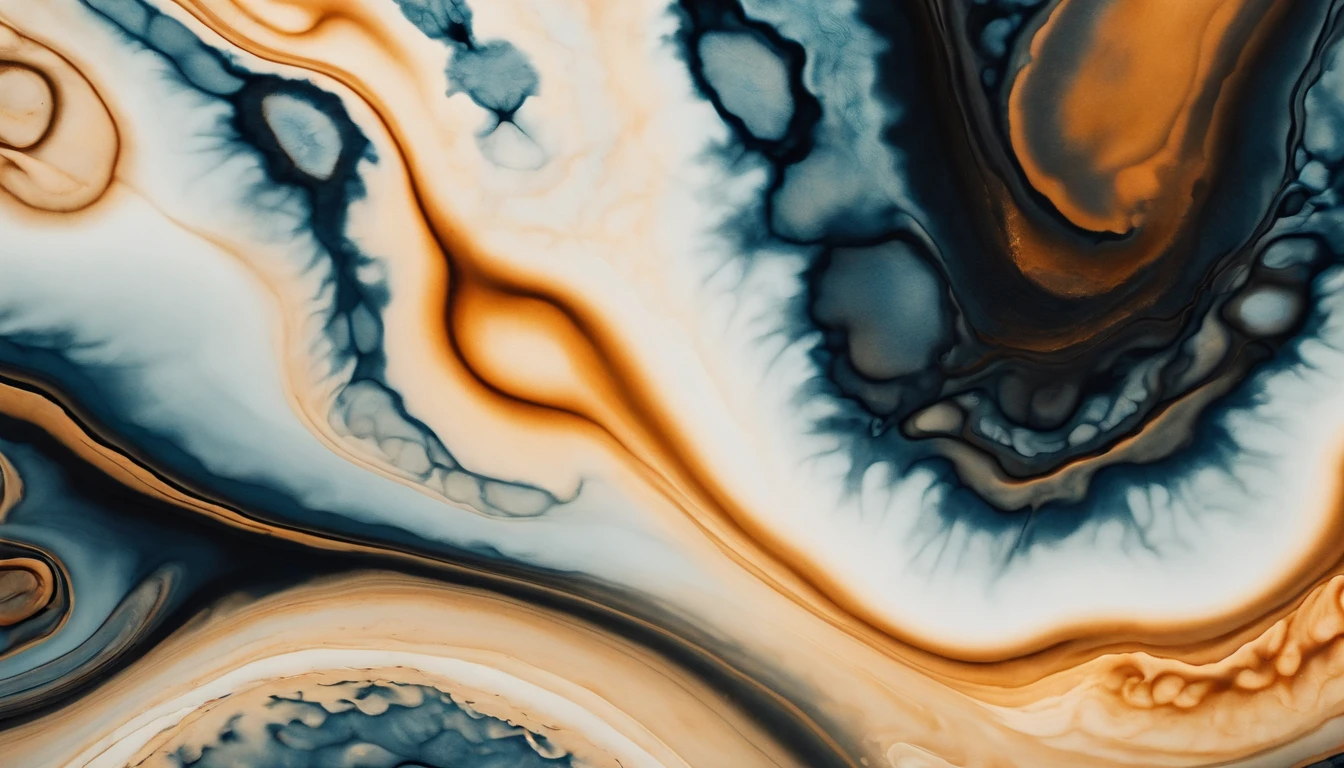 a detail shot of an abstract ink blot, showcasing the bold and unpredictable patterns that emerge from the fluid medium