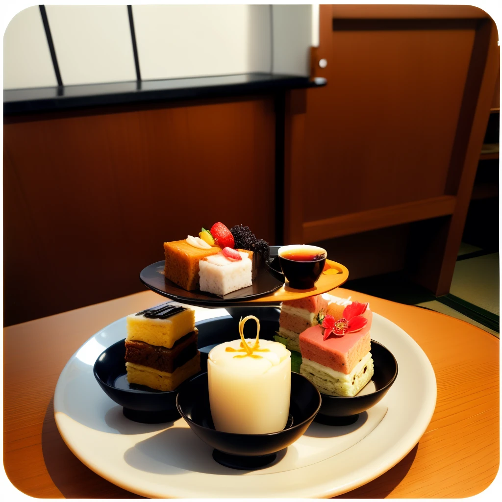 Japanese style afternoon tea