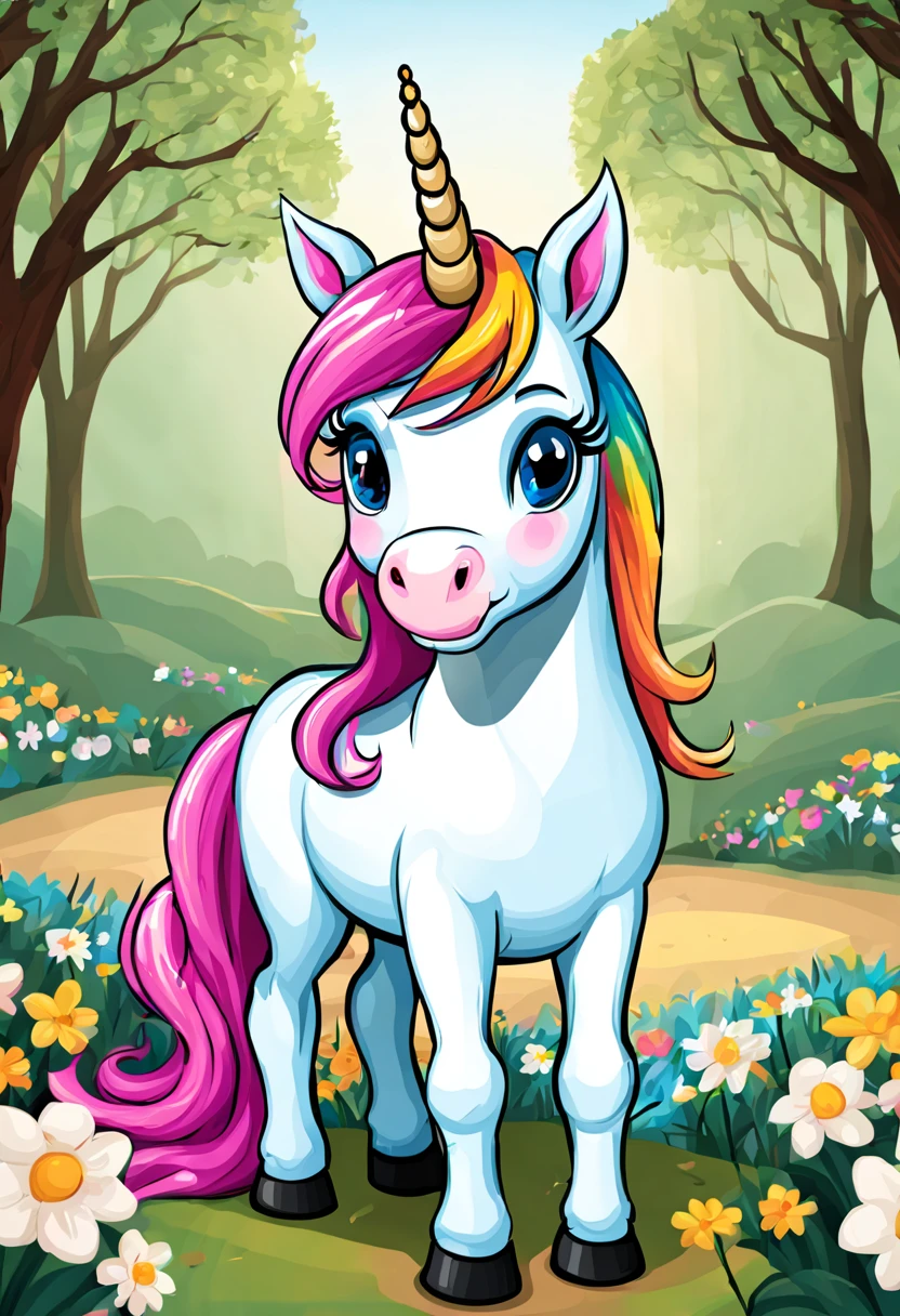 CUTE HORSE UNICORN CARTOON