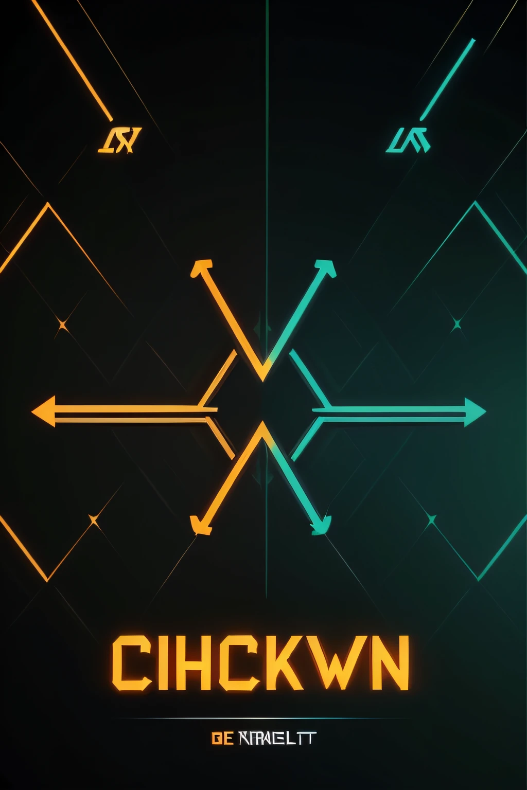 Create an inspiring logo with the “Binary Options” theme. Use cores vibrantes como verde, azul, and orange to convey energy and confidence. Highlight the text “Binary Options” in a modern, bold font, with a stylization reminiscent of arrows or financial graphs. Add abstract graphic elements that represent the volatility and dynamics of the binary options market, like ascending line charts, setas em movimento, or dollar sign symbols. O logotipo deve transmitir profissionalismo, securityguard, and profitability in the binary options market.
