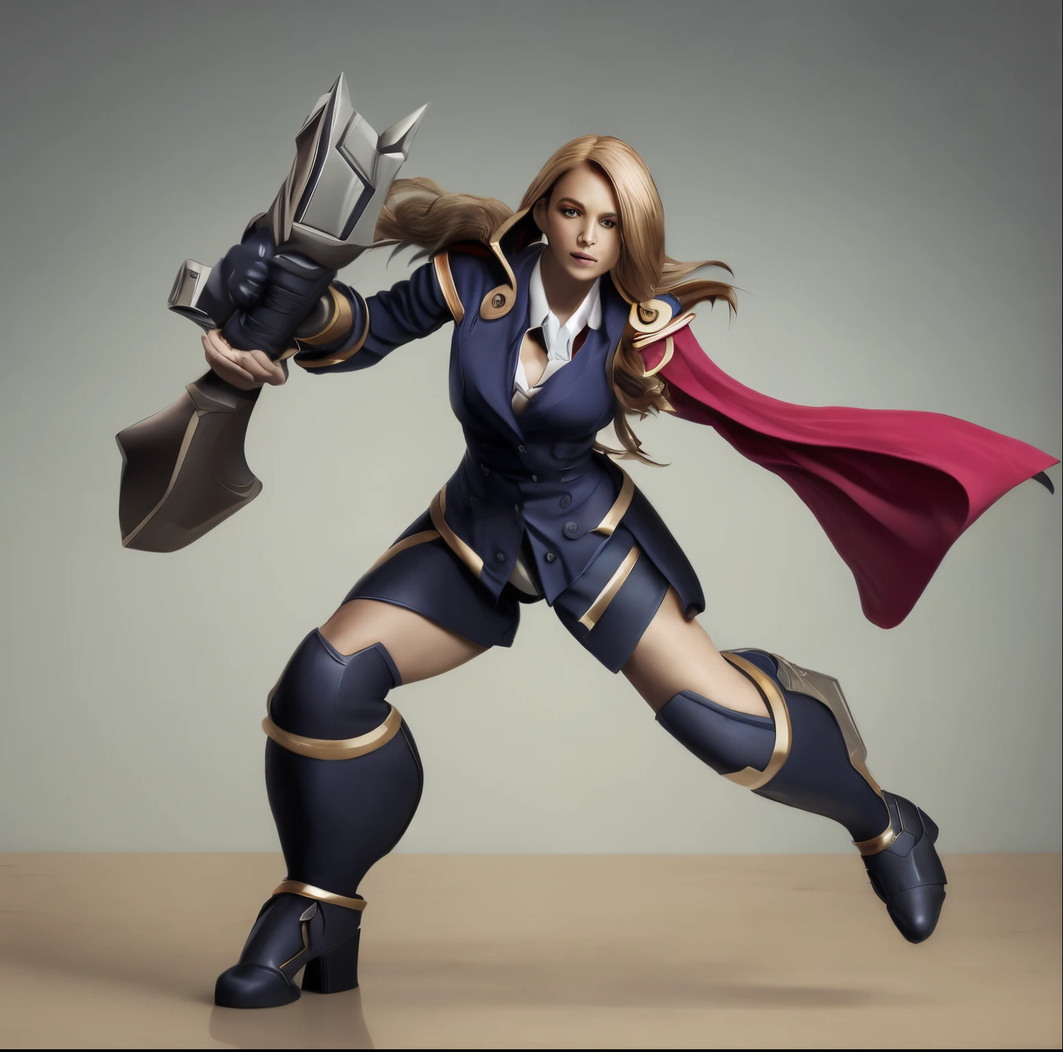 hero defeat female executive
