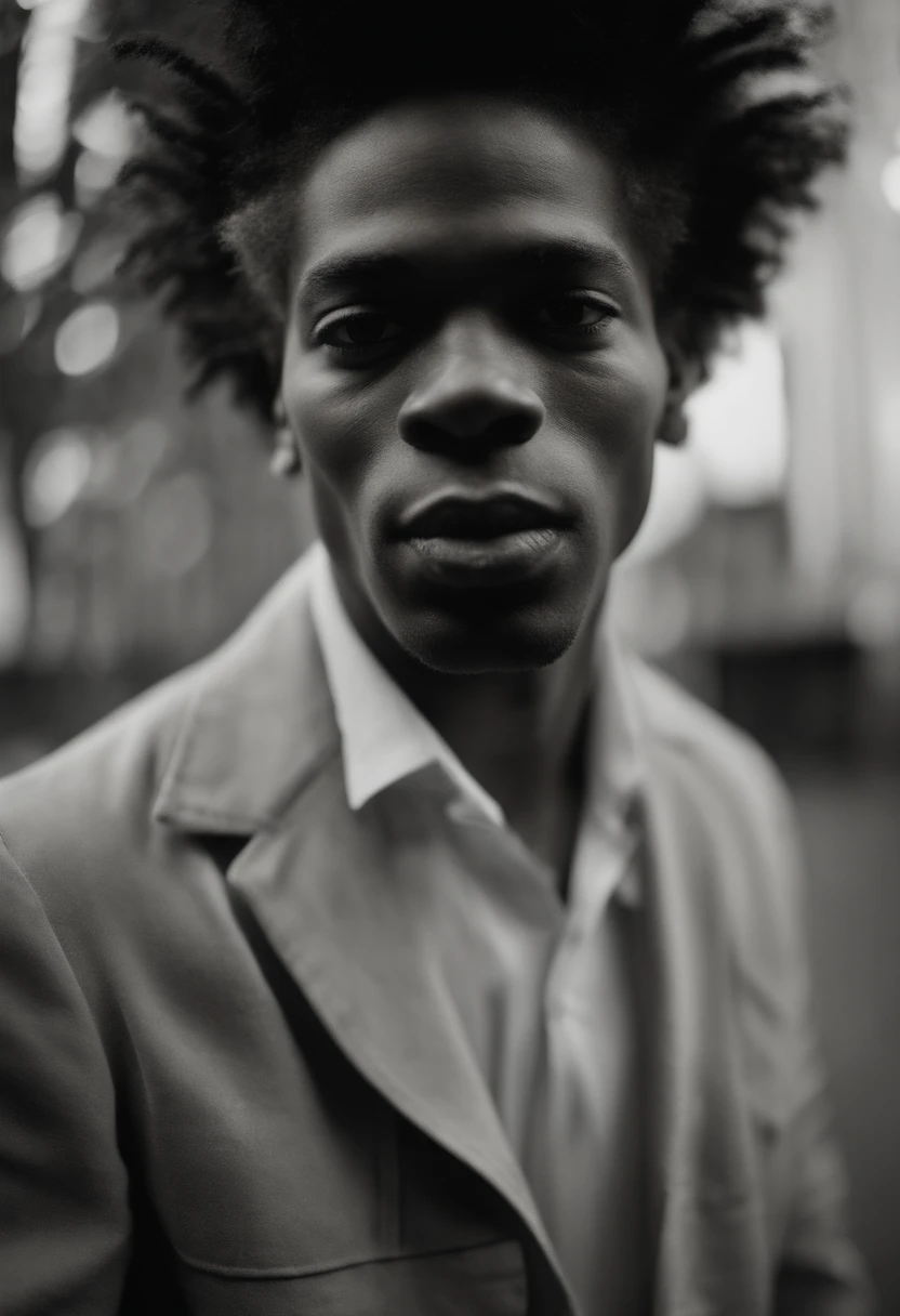 Jean Michel Basquiat with diamond teeth at the dentist