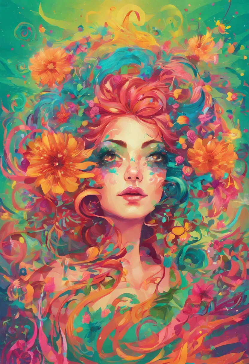 Biopunk psychedelic sex, erotic surrealism, nsfw, lsd trip, trippy sex, acid trip, colorful, (multiple women, busty women:1.3),