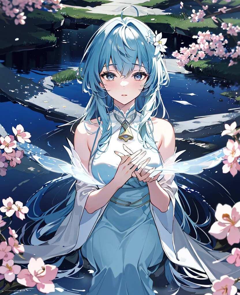 (best quality,4k,8k,highres,masterpiece:1.2),ultra-detailed,(realistic,photorealistic,photo-realistic:1.37),beautiful detailed eyes,beautiful detailed lips,extremely detailed eyes and face,longeyelashes,lovely,dreamy atmosphere,refreshing garden,enchanted surroundings,serene background,soft sunlight,magical colors,fairy-like scenery,harmonious composition,delicate brush strokes,impressionistic style,painterly textures,subtle hues,ethereal lighting,mysterious shadows,peaceful tranquility