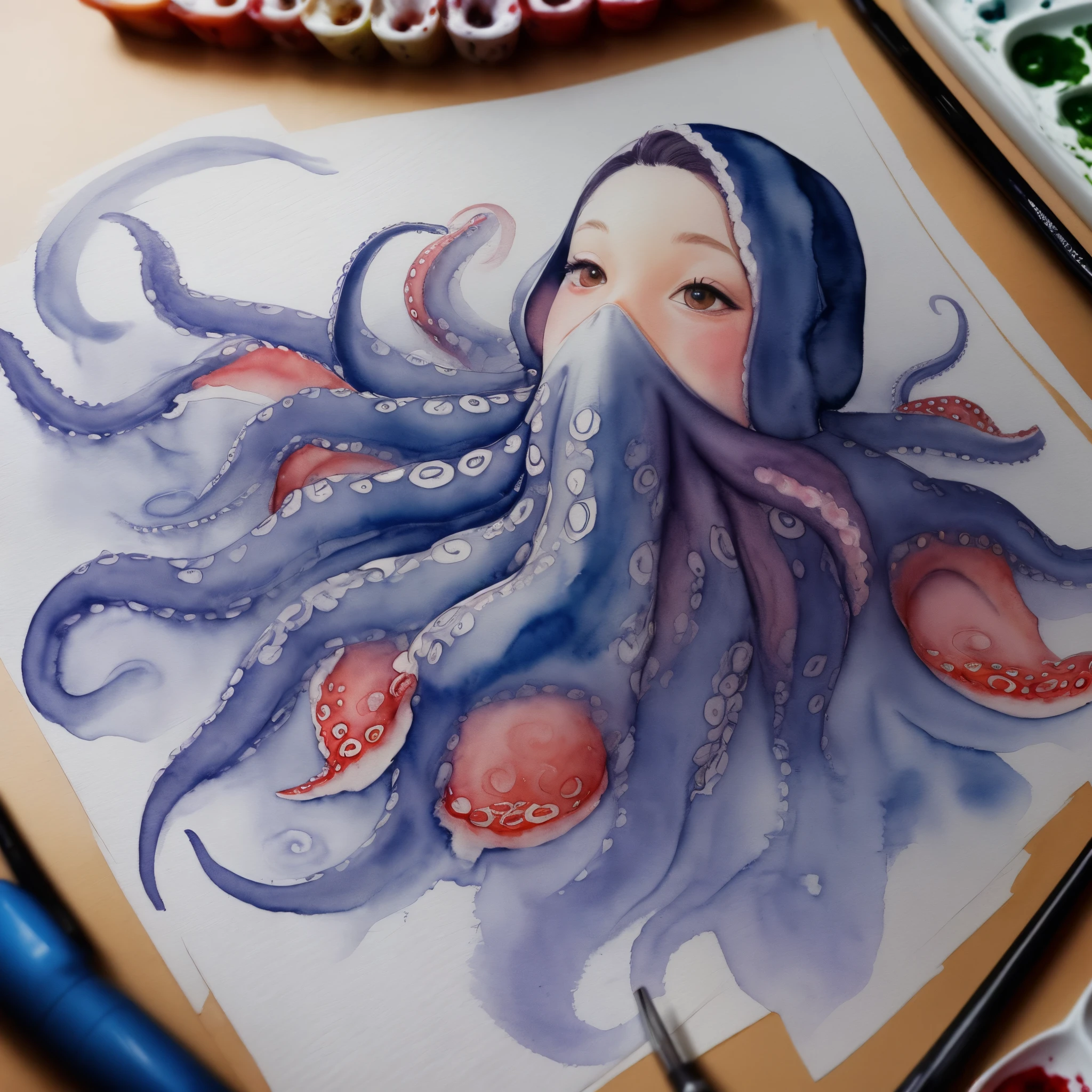 Octopus watercolor
