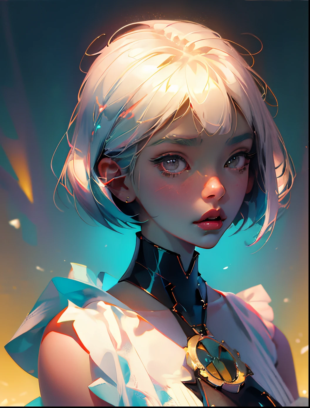 Ai Hoshino with short hair