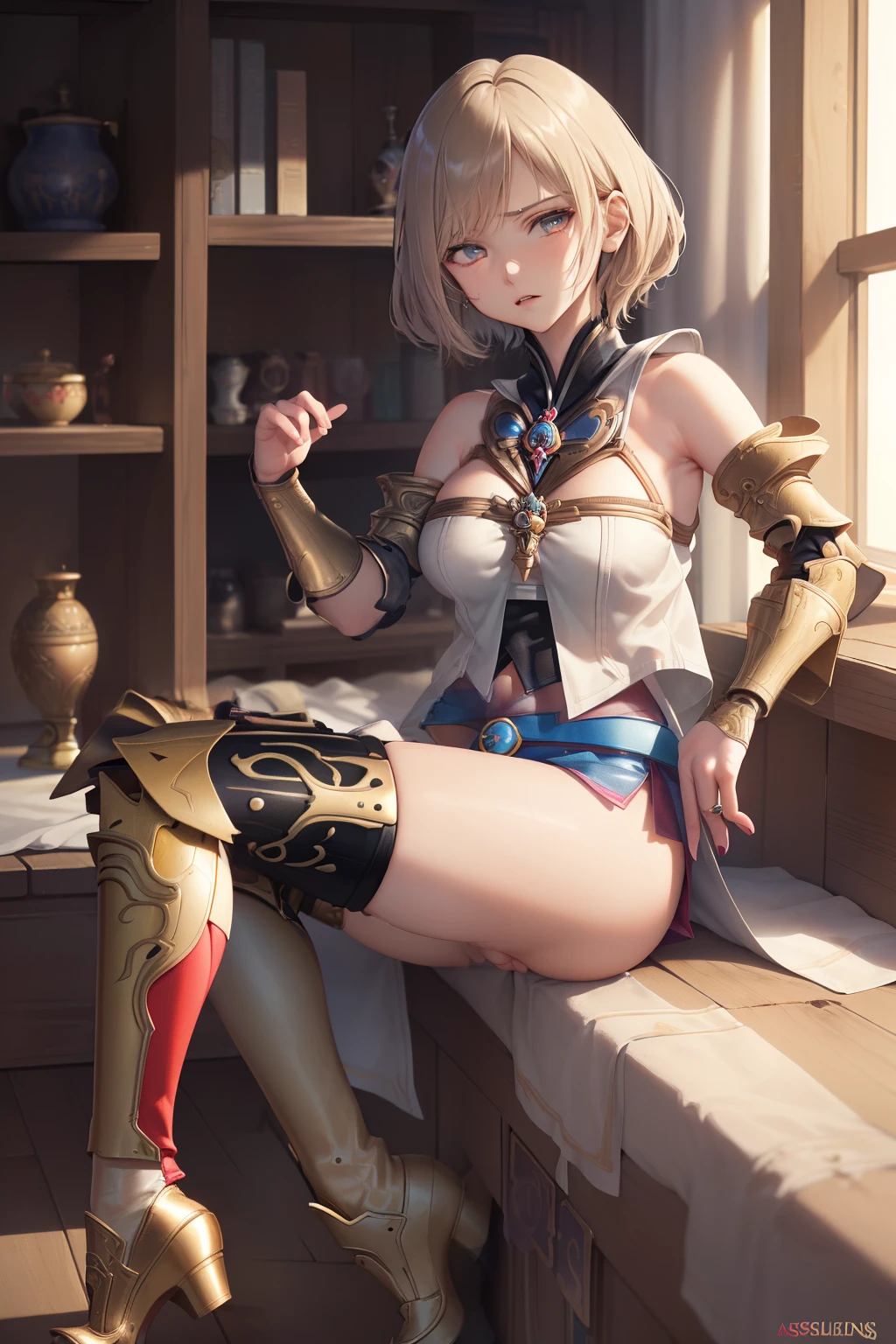 (the golden ratio,masutepiece, of the highest quality, Best Quality, Beautiful and aesthetic:1.2), ighly detailed, Colorful,highest details, (Adults,age19,1girl in, Solo, Final Fantasy 12,Ashelia, shorth hair, short-hair,Ashelia Costume, Colossal tits, a miniskirt,thigh high boots, thighs thighs thighs thighs, jewely,Contemptuous look,Eyes like looking at garbage, ,Triumphant face,Footjob,Footjob,Footjob,Footjob,Footjob,Footjob,Footjob,Footjob, There was semen on my boots