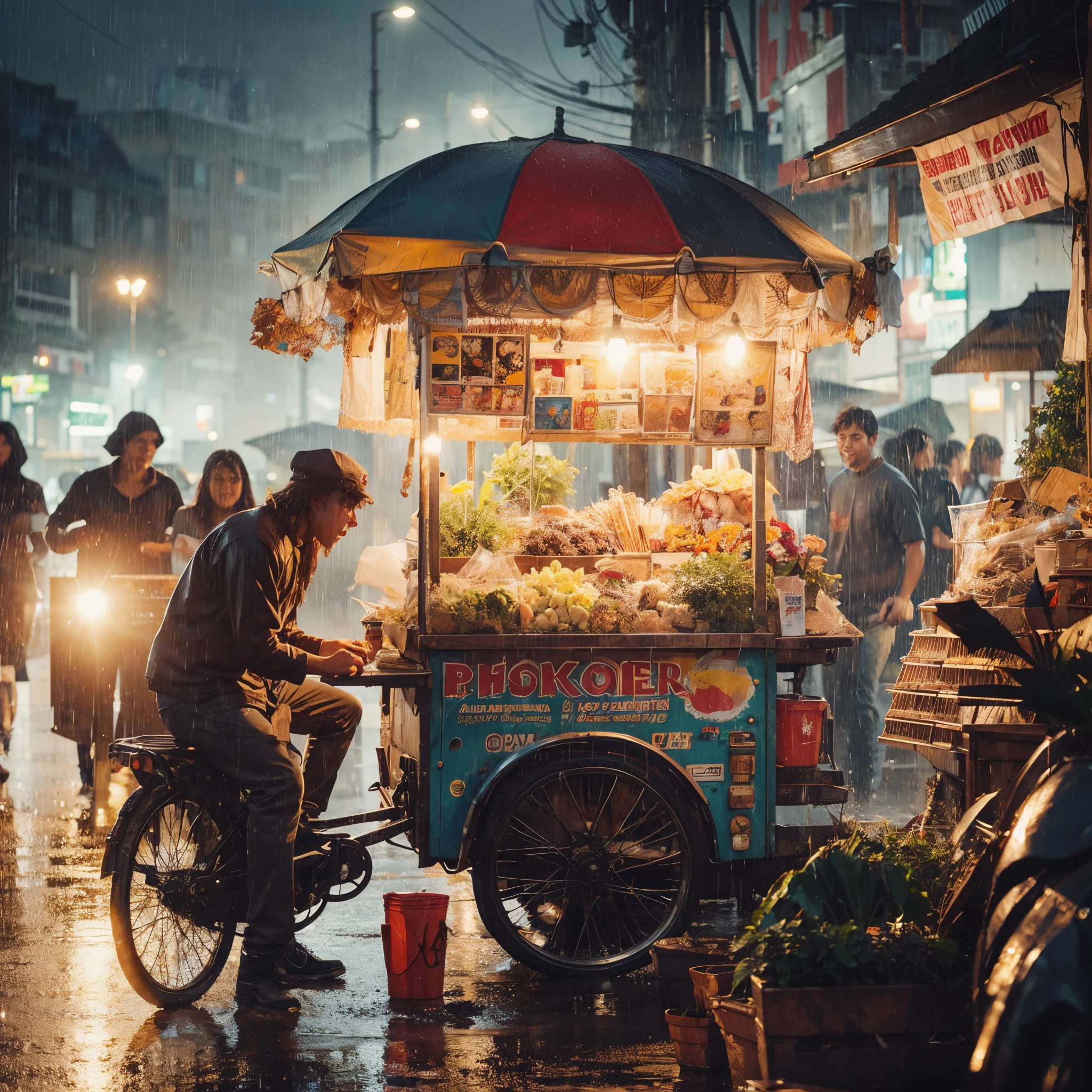 Young people are enthusiastic about working when it rains
