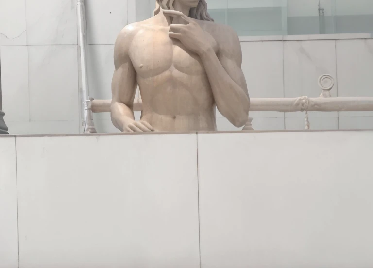 Thoughts on Greek Statues (tmasterpiece) (8K high resolution) (Better quality) (ultraclear) (hyper realisitc)(RAW photogr) (Photorealistic photos) (Bright lighting)