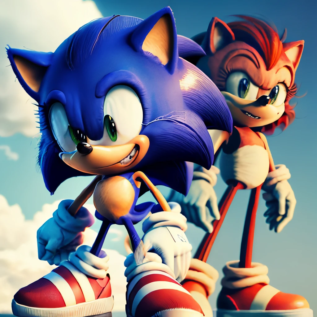 Amy rose da franquia Sonic the hedgehog
