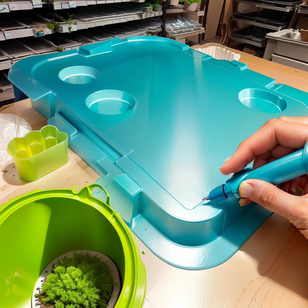 Vacuum forming blister pack for ornamental plants