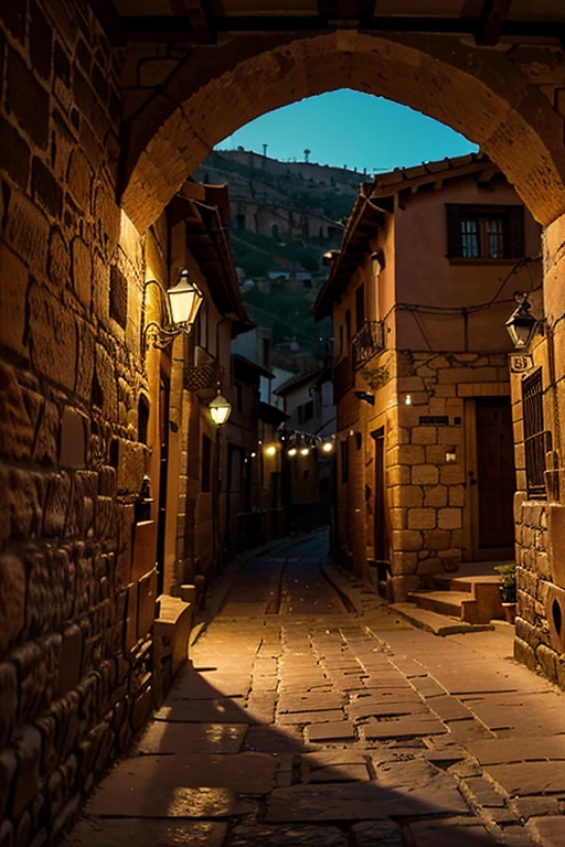 Albarracin, Teruel, Aragon. Spain, incandescent