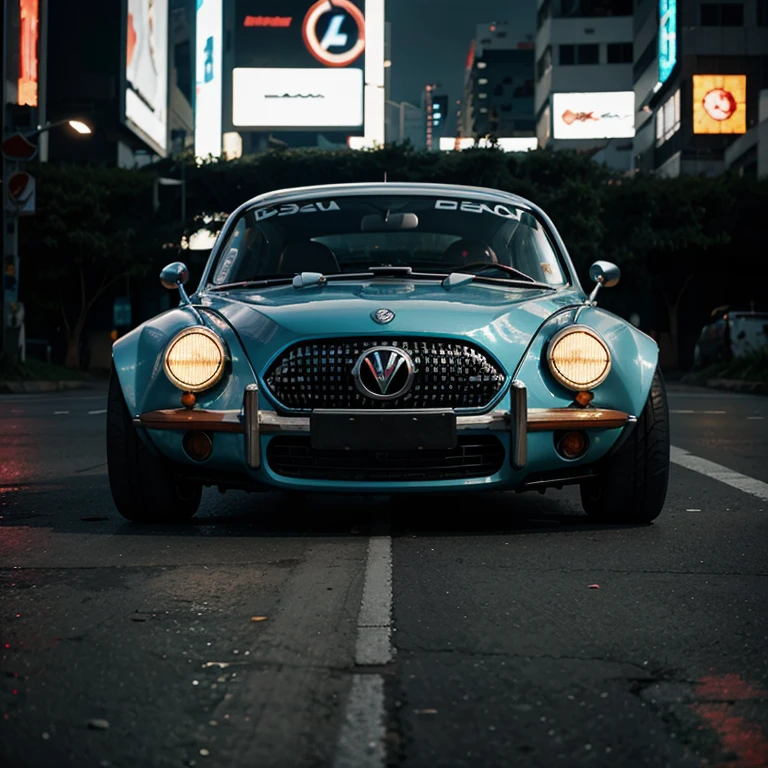 fusca design futurista cyberpunk