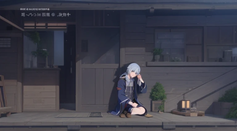 Anime scene of a man sitting on a chair in front of a well, Mushoku Tensei, in the anime film, anime scene, Show on the《Fullmetal Alchemist》Curly, alphonse, full metal alchemist, fullmetal alchemist brotherhood, pouring, watermills, Screenshot of black clover, Screenshot of the animated movie, Ginkgo shows off new steamed fish, riichi ueshiba