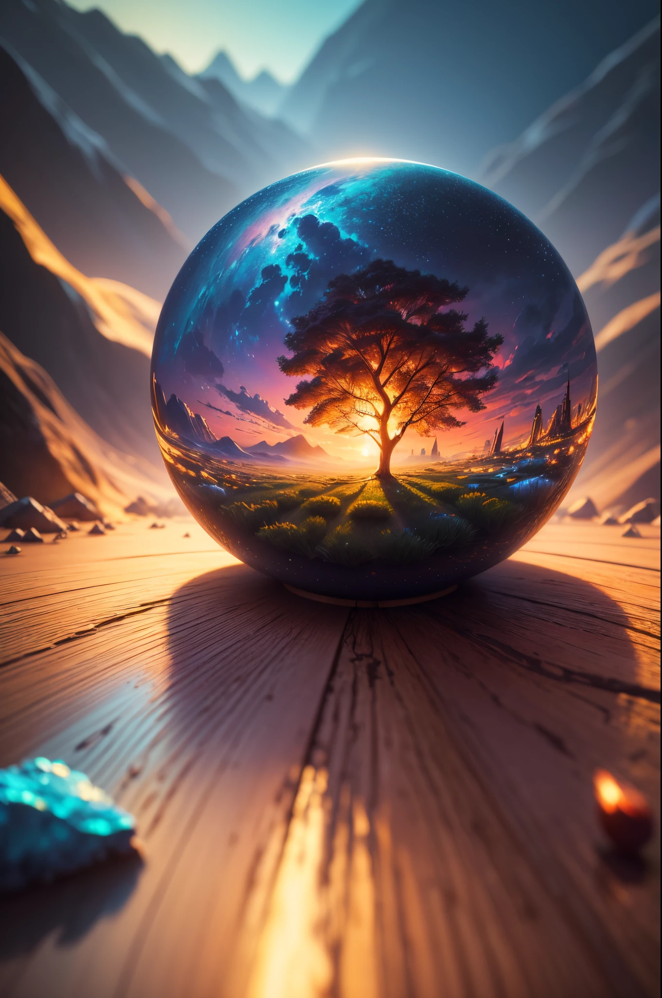 (best quality,4k,8k,highres,masterpiece:1.2),ultra-detailed,realistic,physically-based rendering,professional,vivid colors,bokeh,oil painting,abstract style,surreal atmosphere,landscape,texture,brush strokes,harmonious color palette,ethereal lighting