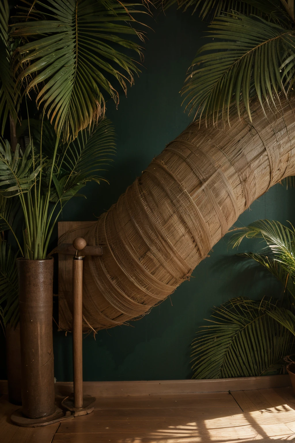 ((best quality)), ((masterpiece)), (detailed), tropical wallpaper, organic shapes and lines, afterglow colors