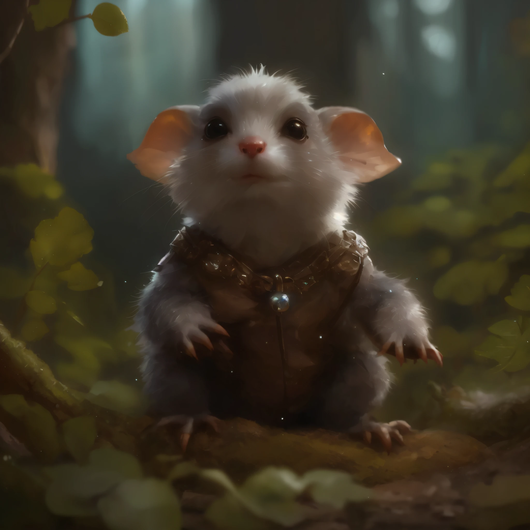 (CBZBB:1.25), ((gremlin),Zhkute, Small, baby, Beautiful, Fantasy art, deviant art, trending artstation, Digital Art, Detailed, Realistic, humanoid, character, tiny, Cinematic shot, cinematic portrait of a mole ,gremlin, mole-like, bright silver and brown, long tail, large ears, covered with silver fur, water, stands on