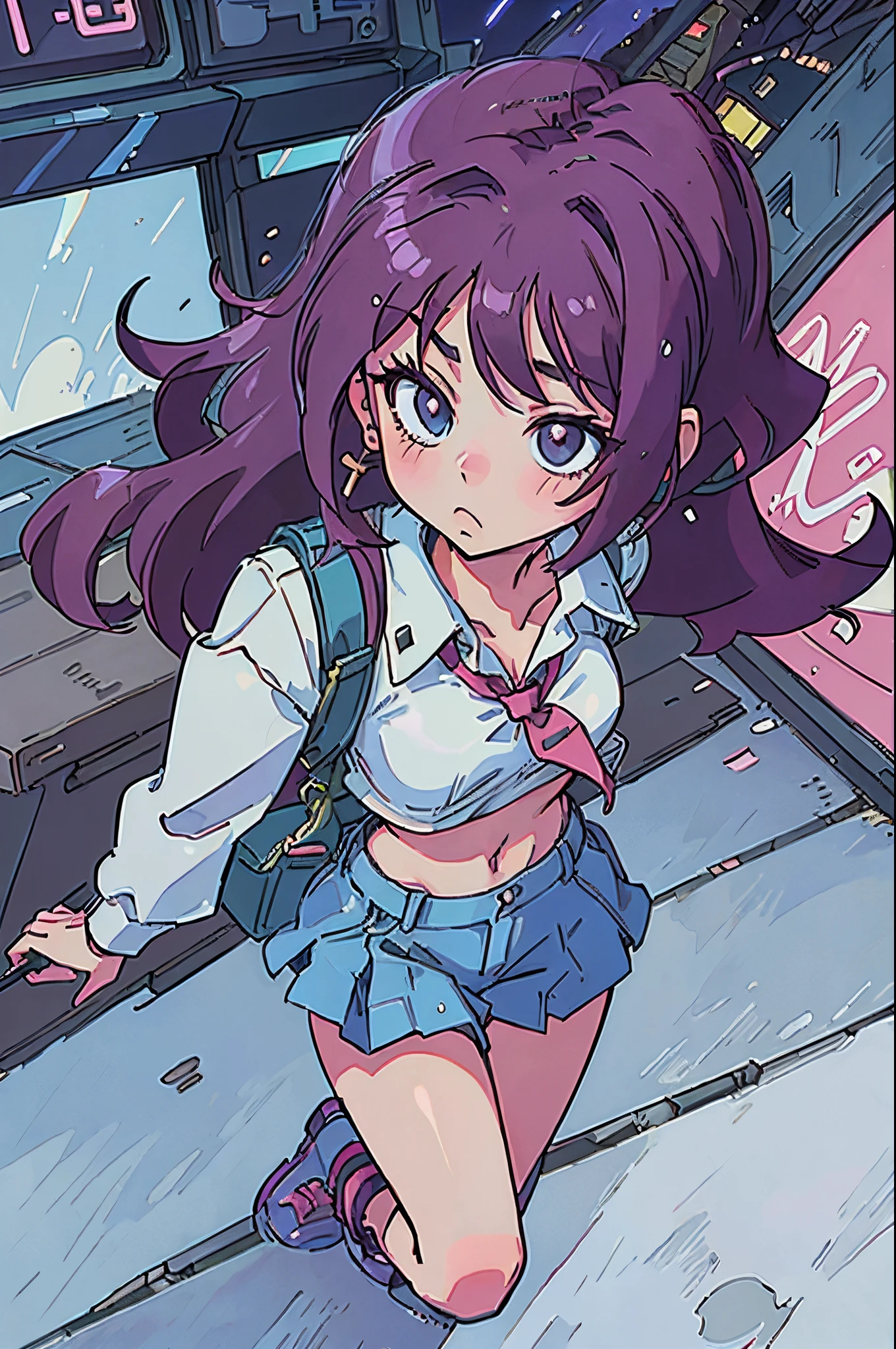 (best quality:0.8) perfect anime illustration, you're doing great performing at the concert