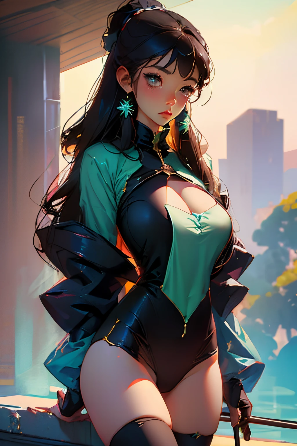 #2D Beautiful Girl#oppai#blacksilk#hindquarters