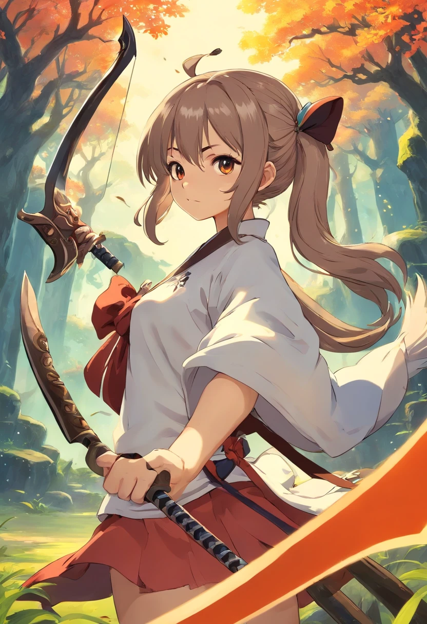 blade and soul girl with axe and bow