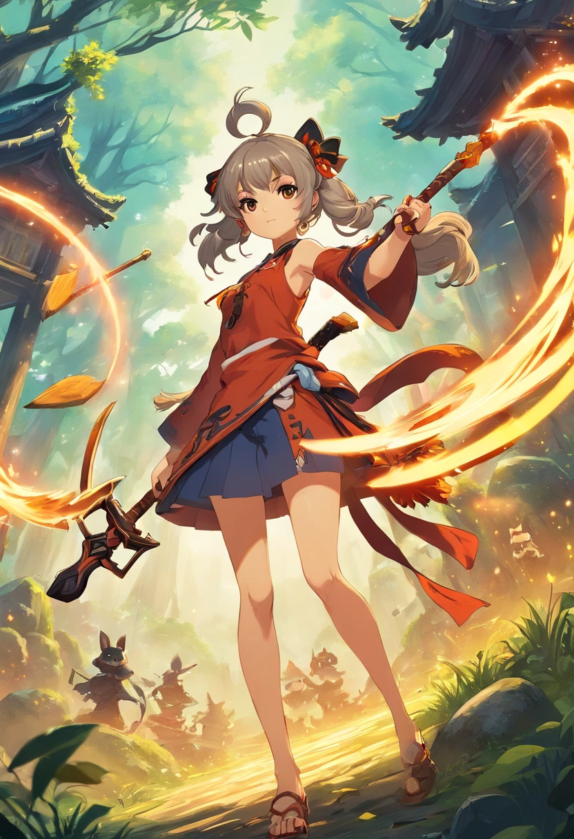 blade and soul girl with axe and bow