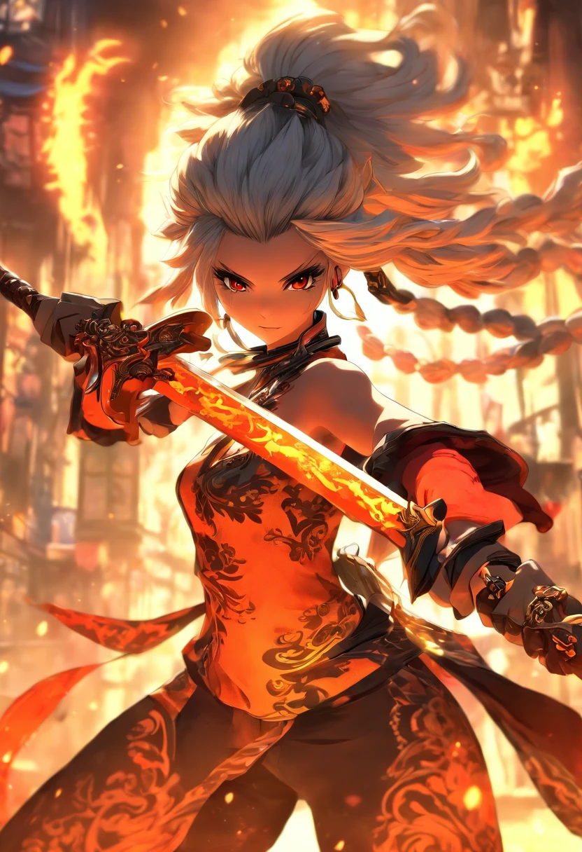 blade and soul girl with sword and shild
