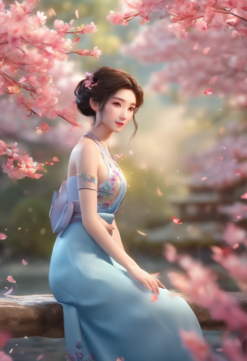 (ultra-detailed, highres, realistic:1.37), young girl posing naked in an Asian-inspired setting, delicate features, flawless skin, innocent eyes, silky smooth hair, petite and slender figure, gentle smile, shy and playful expression, soft lighting, vibrant colors, traditional Japanese garden backdrop, cherry blossom petals floating in the air, peaceful and serene atmosphere, meticulous attention to detail, a moment frozen in time, a celebration of beauty and youth.