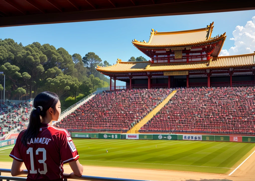 Asian temple stadium