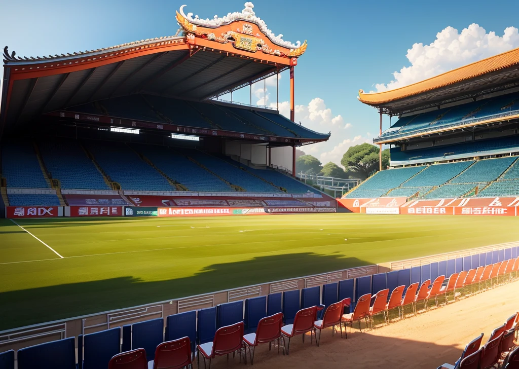 Asian temple stadium