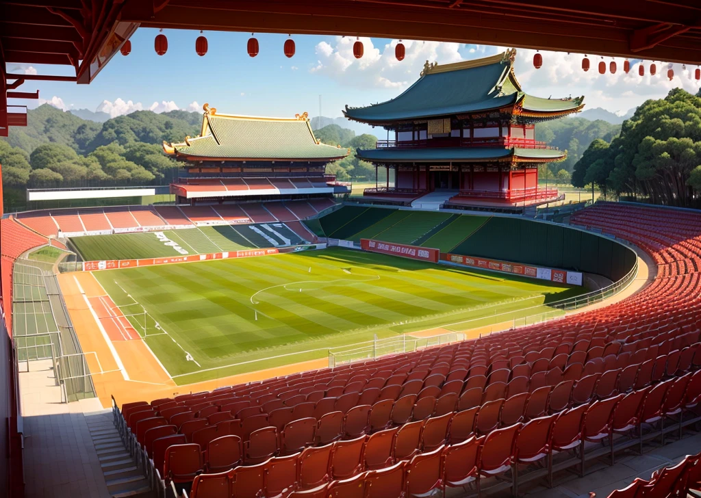 Asian temple stadium