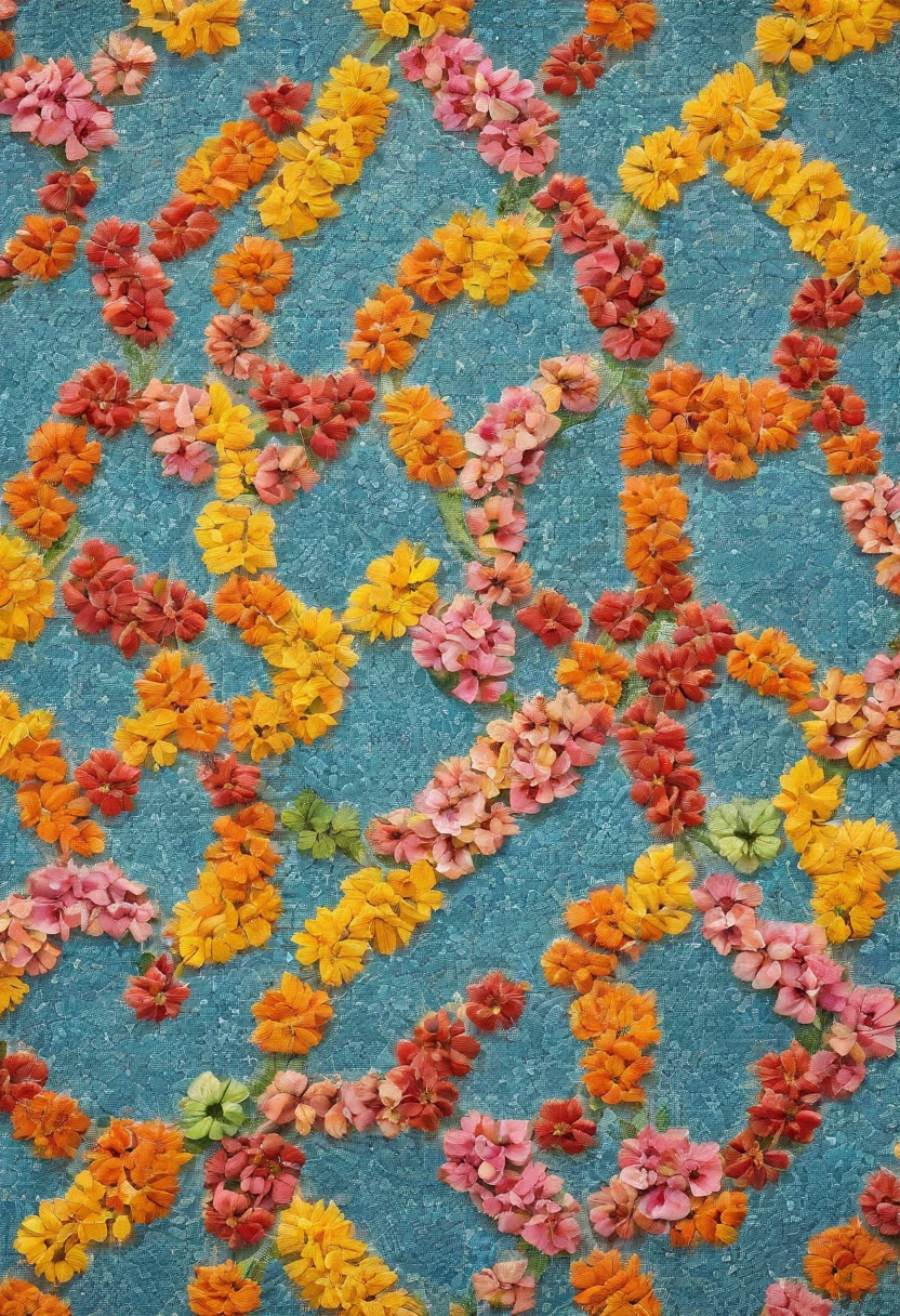 FLOWERS MOSAIC, FULL HD, hight quality