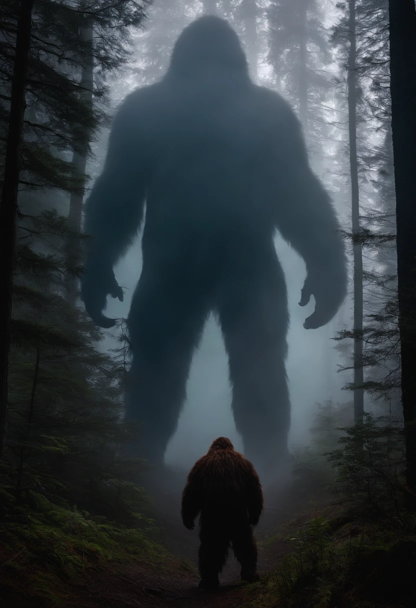 there are many people walking in the snow in the woods, bigfoot, anato finnstark. 3 5 mm, ominous figure in the background, sasquatch, ( sasquatch, by Ejnar Nielsen, by Veikko Törmänen, photographed in film, by Jaakko Mattila, by Eero Järnefelt