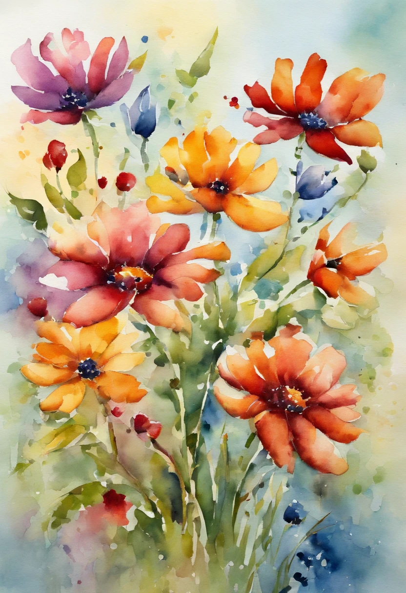 FLOWERS MOSAIC, FULL HD, hight quality