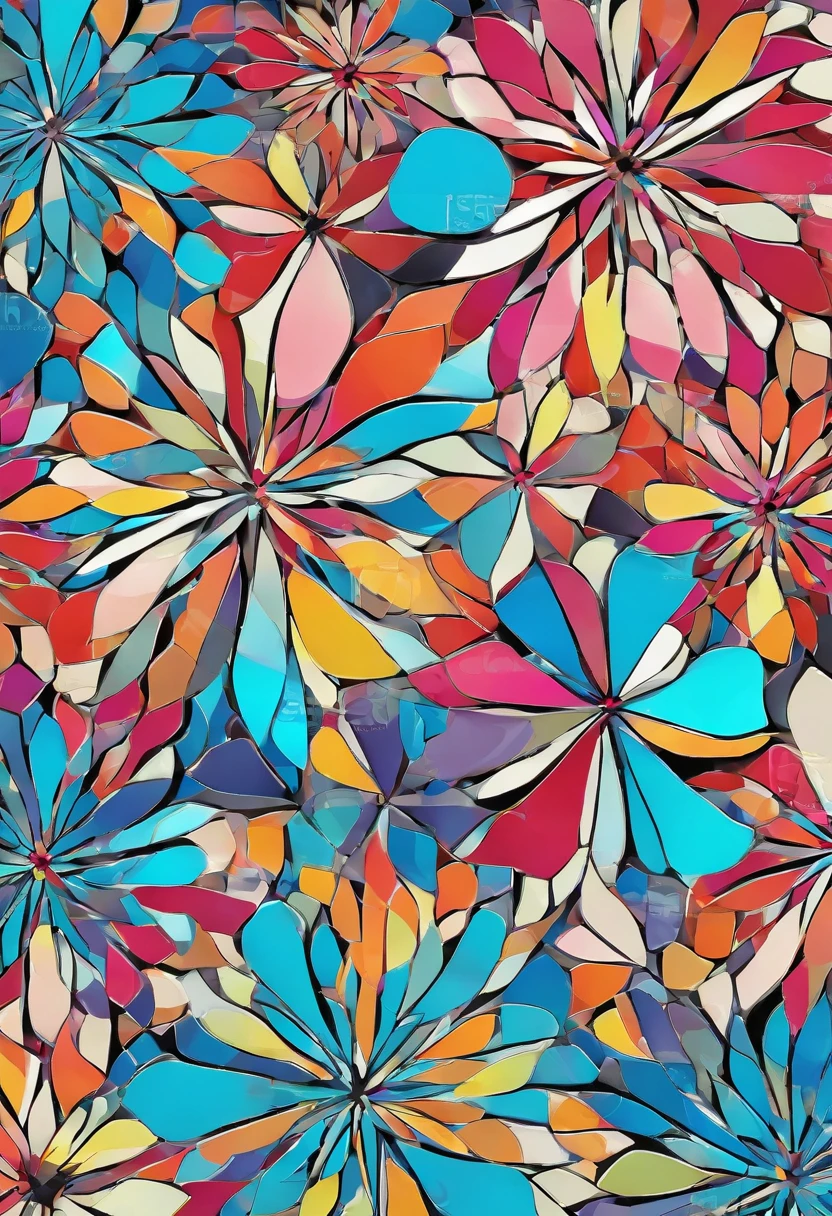 FLOWERS MOSAIC, FULL HD, hight quality
