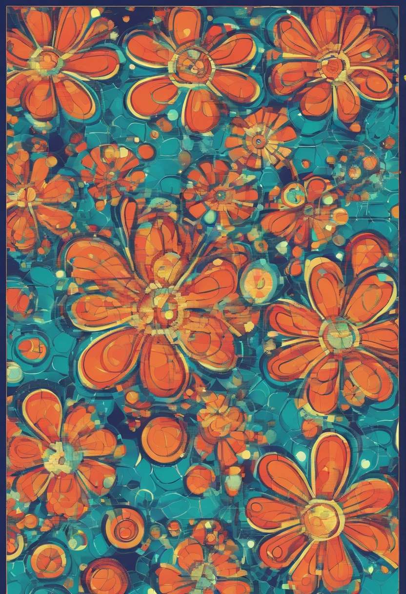 FLOWERS MOSAIC, FULL HD, hight quality