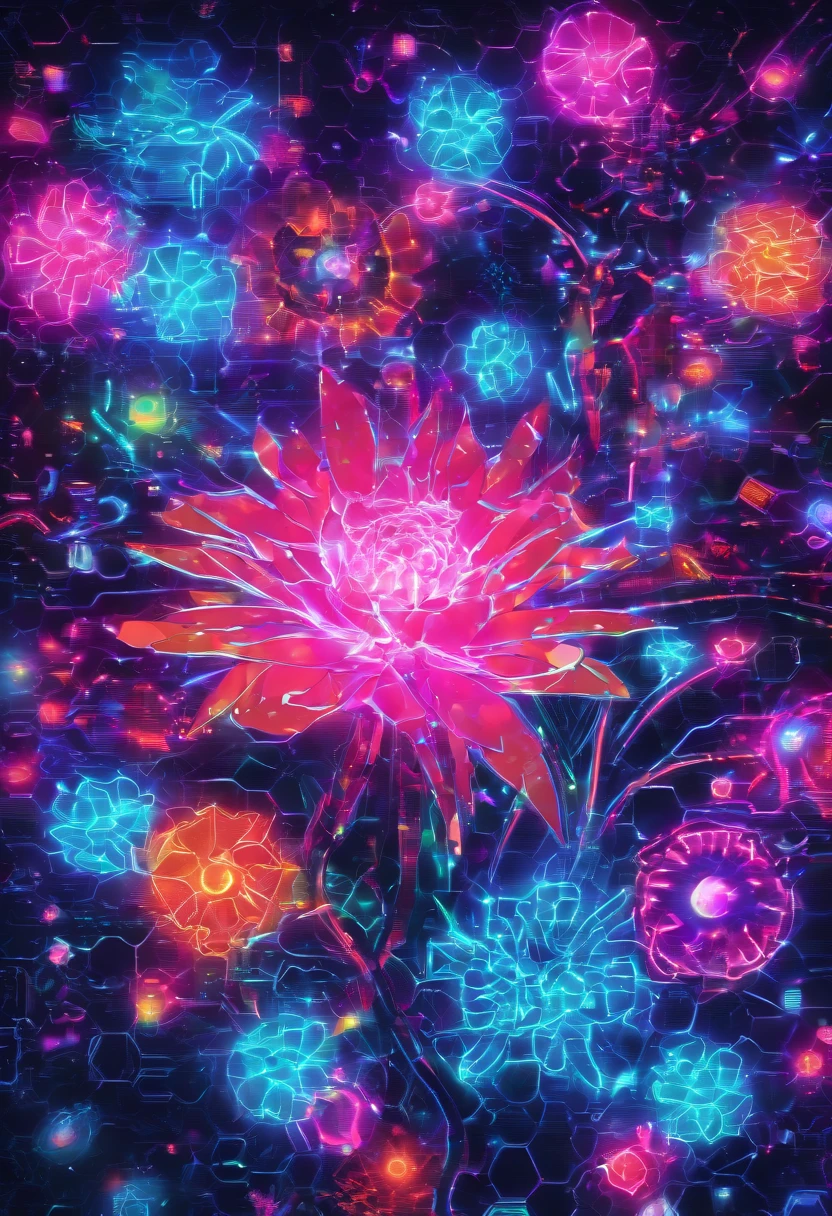 FLOWERS MOSAIC, FULL HD, hight quality