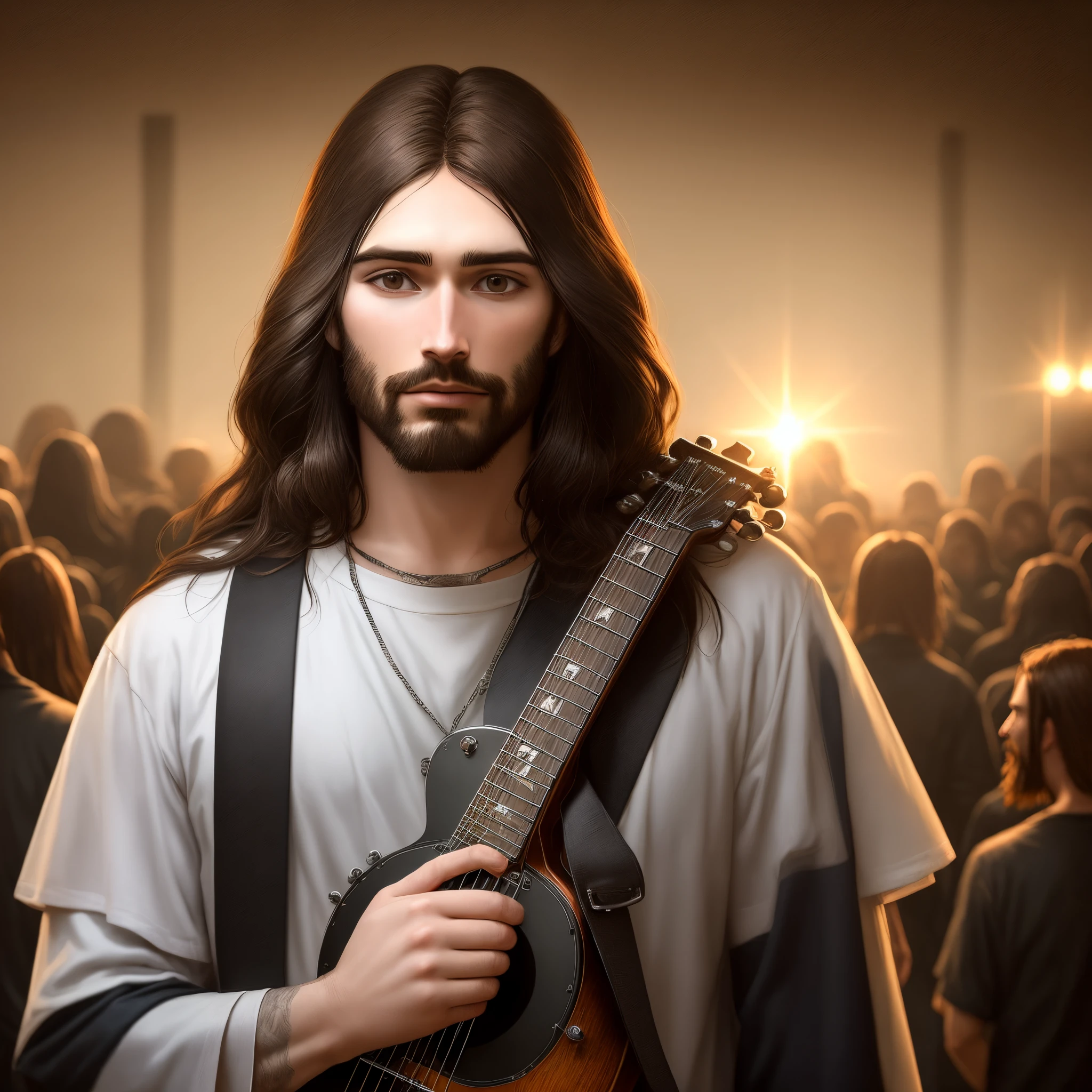 Jesus in a metal band