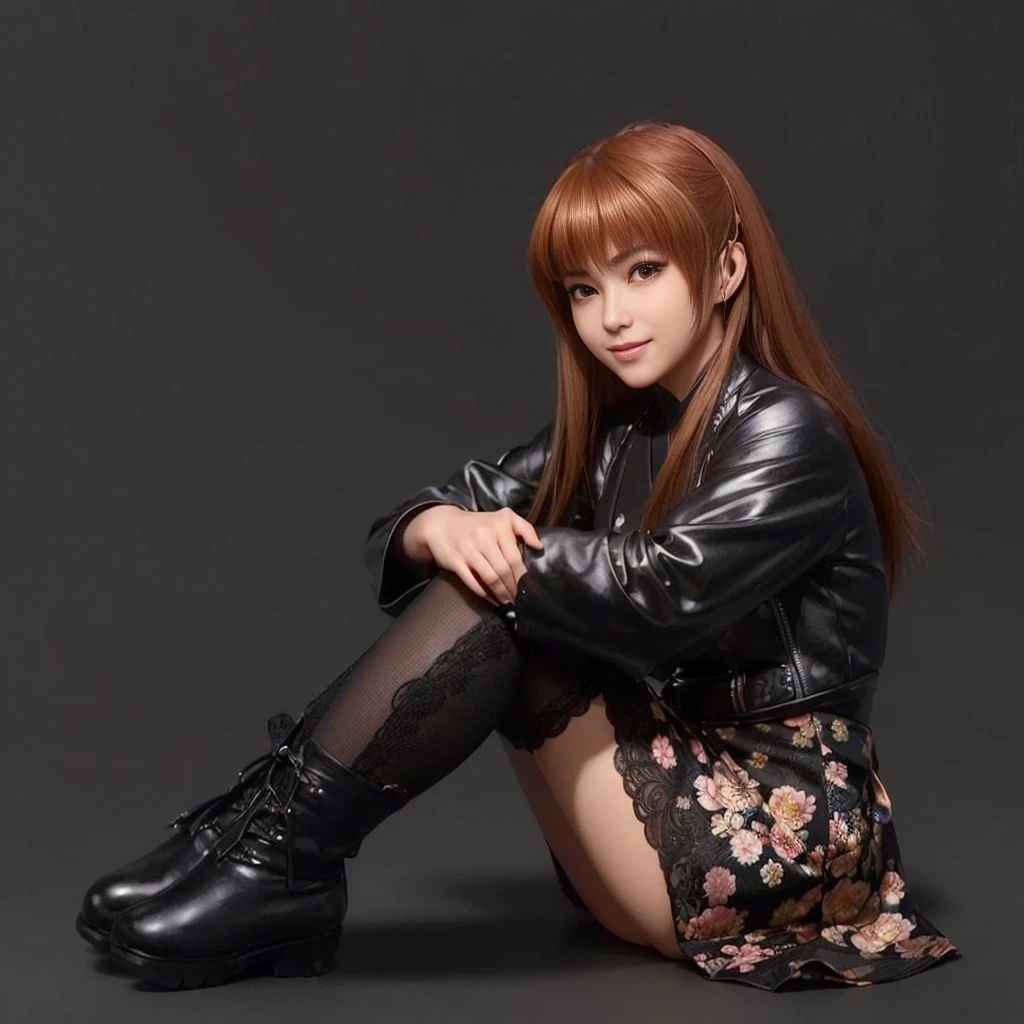 "KASUMI" (best quality,ultra-detalhado,Realistic:1.37), retrato, Detailed eyes and facial features, smiling expression, olhos castanhos, textura de pele delicada e suave, Corpo Perfeito, textura ultra realista, smiling expression