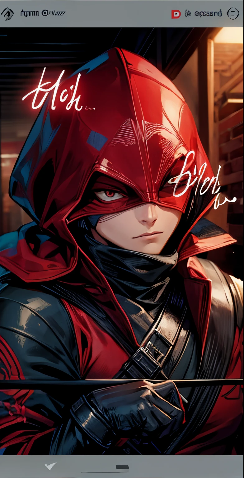 Red hood assassin ninja