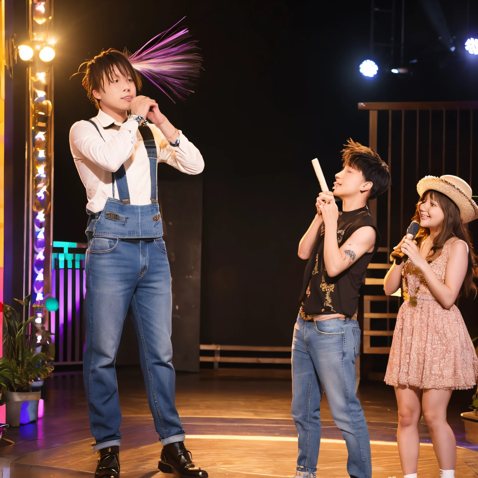 (masterpiece、Highest quality)、(日本のUnsanitary and dim地下街、Night view、Poor Street、girl3People and above、Street lamp、地下へのstage)、(美しいNight view)、(Standing Bar、Showa style、Japan favelas、Old and dirty hot spring town)、(stage)、(middle School girls3People and above、Full nudity、smile、fun)、((Unsanitary and dim))、shaved ice、Sale of drinks、(stage)、smile、Happy schoolchildren、Perfect Anatomy