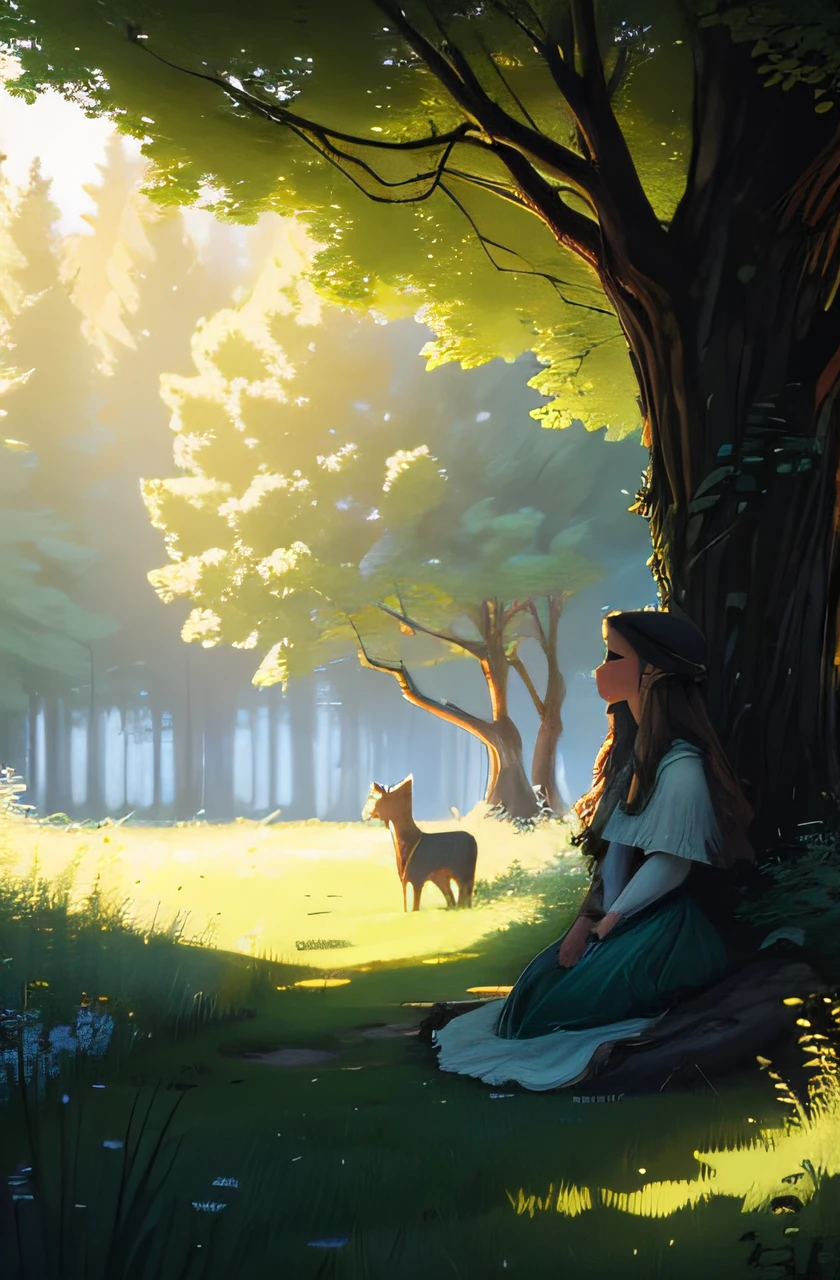 Through twisted vines and meadows of dew,
In the rhythm of adventure, Luna's journey grew.
The forest whispered, a rhythmic song,
A harmony of magic, where Luna belongs.