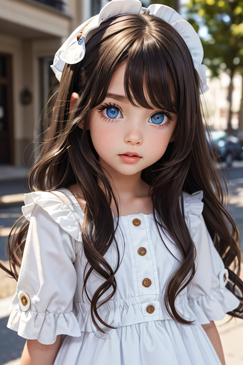 make a chubby girl with blue eyes 
