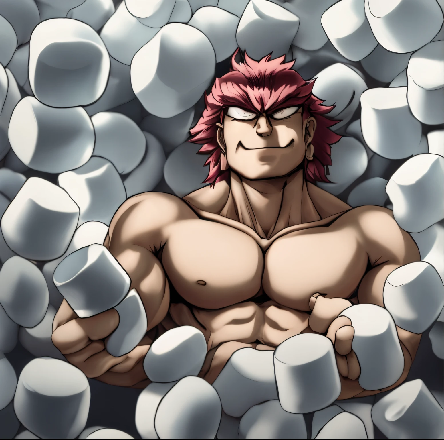 (2men), couple, short hair, blonde hair, red hair, restrained hands, handgoo, topless male, muscular male, macho body, tickling, tickle, ticklish, tickle torture, laughing, side grab, hand grab, thigh grab, armpits grab, (hands_everywhere:1.2) (hands all over body), two muscular shirtless young bit of hands tickled all over their body laughing