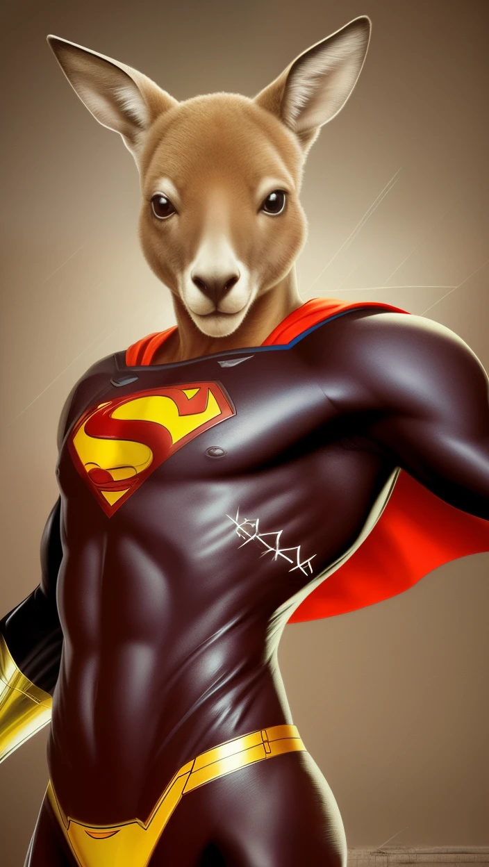 Kangaroo looks like Superman --auto --s2