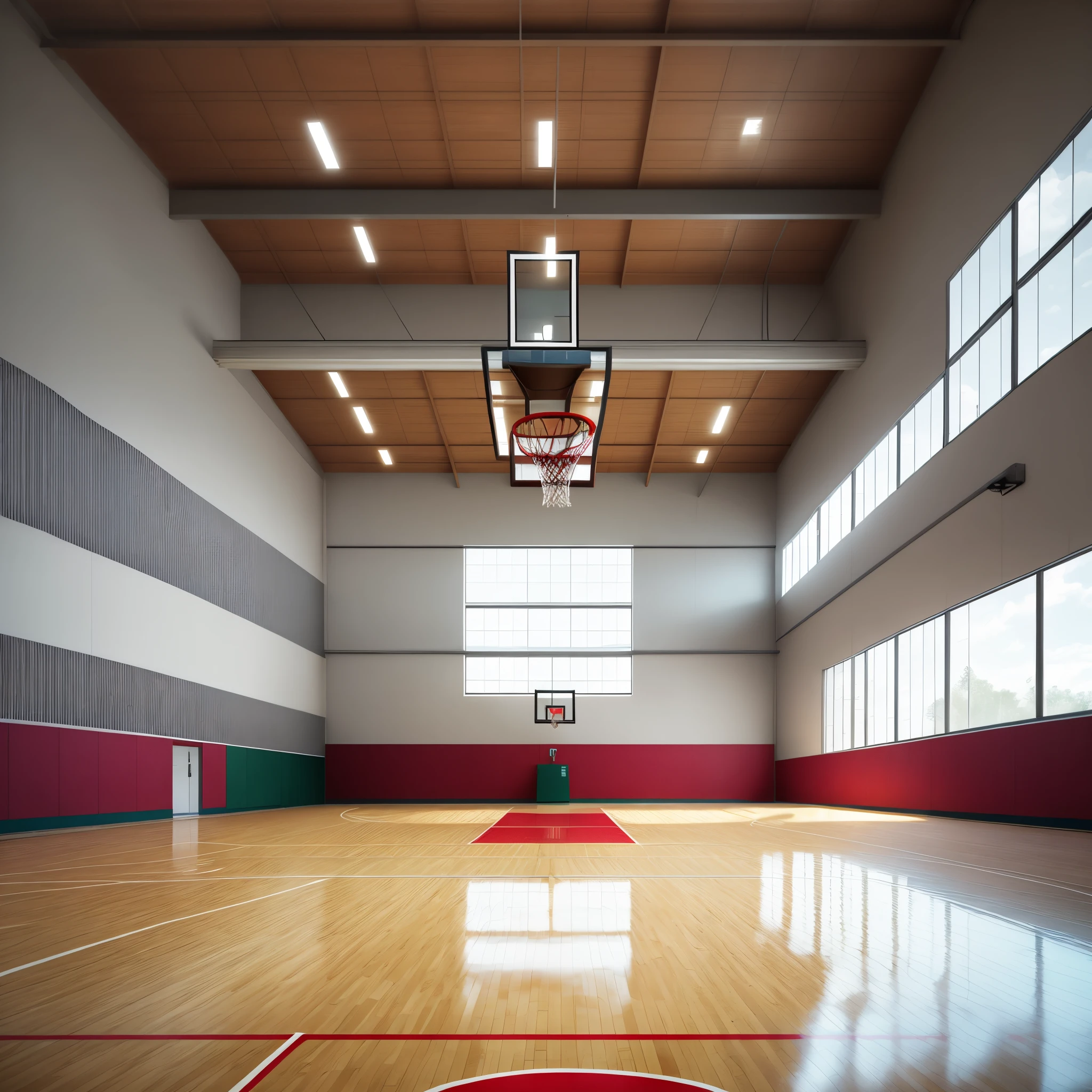 beautiful basketball court